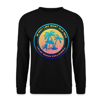 Surf de beach volley - Sweat-shirt Unisexe - noir - Devant - Alina (178cm) & Michal (187cm)