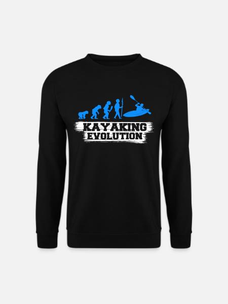 Kayaking Evolution - Unisex Sweatshirt - black