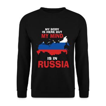 Russland Eurasien - Unisex Pullover - Schwarz - Vorne - Alina (178cm) & Michal (187cm)