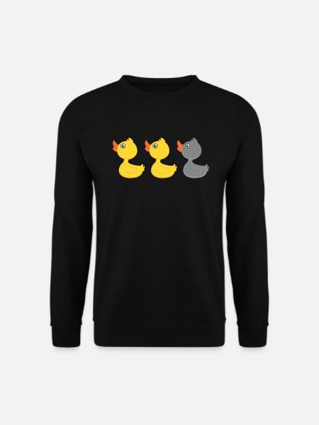 Ente Ente Graue Ente - Unisex Pullover - Schwarz