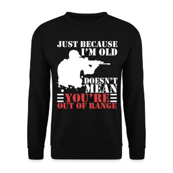 Sniper Sniper Idée Cadeau Vétéran - Sweat-shirt Unisexe - noir - Devant - Alina (178cm) & Michal (187cm)