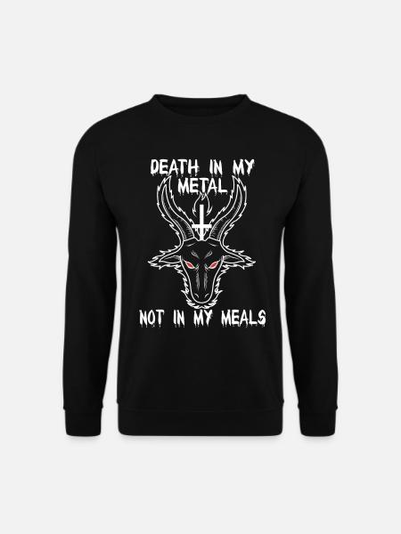 Vegan Heavy Metal Rock Musik Geschenkidee - Unisex Pullover - Schwarz