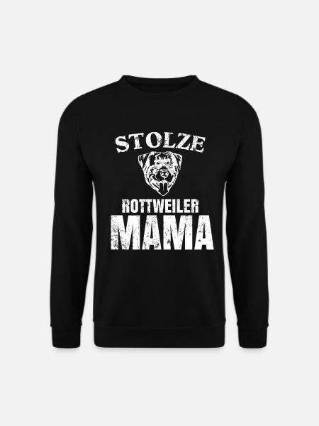 Fière maman de Rottweiler - Sweat-shirt Unisexe - noir