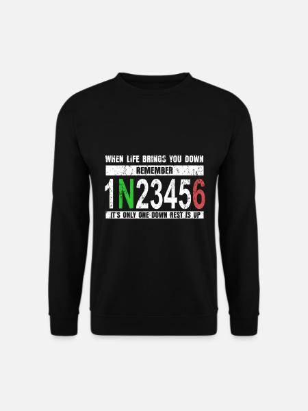 Motorrad Fahrer Zweirad Motor Geschenk - Unisex Pullover - Schwarz