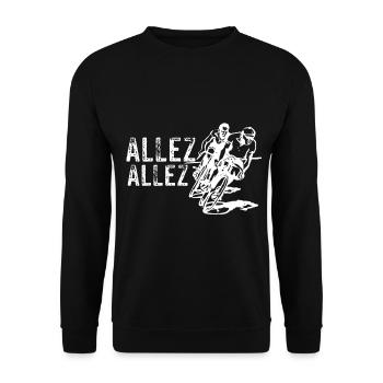 Radsport - Unisex Pullover - Schwarz - Vorne - Alina (178cm) & Michal (187cm)