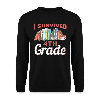 School kindergarten class gifts - Unisex Sweatshirt - black - Front - Alina (178cm) & Michal (187cm)
