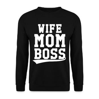 Meilleure maman - Sweat-shirt Unisexe - noir - Devant - Alina (178cm) & Michal (187cm)