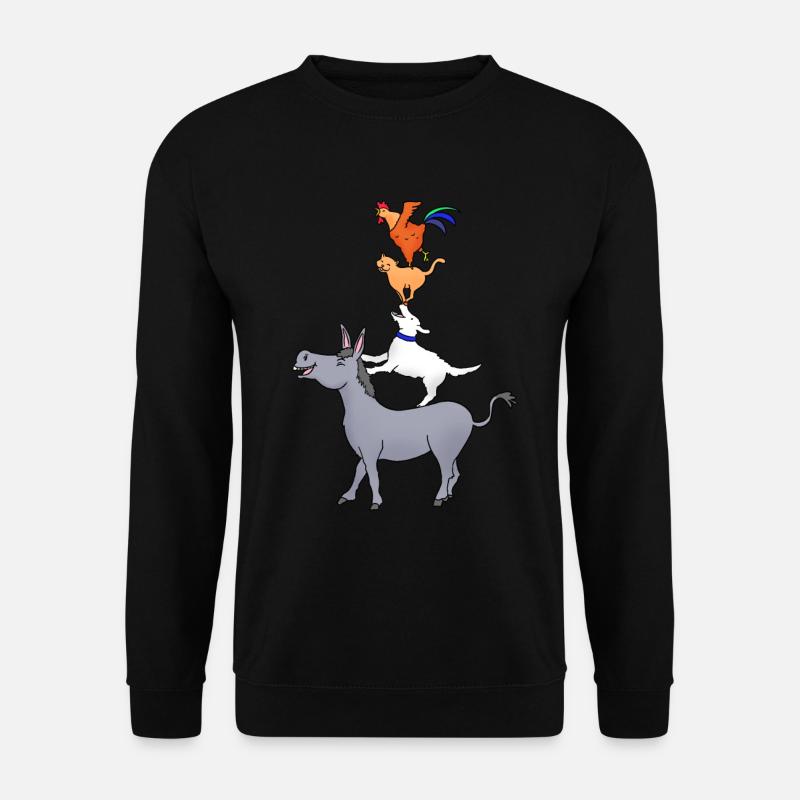 Bremer Stadtmusikanten, Geschenk aus Bremen - Unisex Pullover - Schwarz