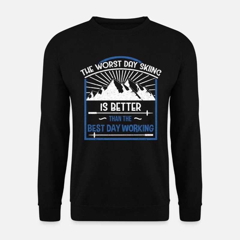 Skiing Ski - Unisex Sweatshirt - black