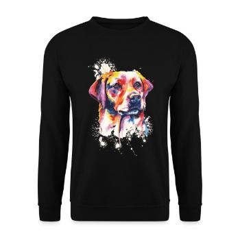 Labrador race de chiens - Sweat-shirt Unisexe - noir - Devant - Alina (178cm) & Michal (187cm)