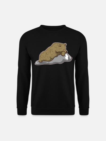 Braunbär Bär Tier Zoo Tierpark Jungle Geschenk - Unisex Pullover - Schwarz
