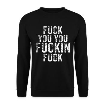 Va te faire foutre - Sweat-shirt Unisexe - noir - Devant - Alina (178cm) & Michal (187cm)