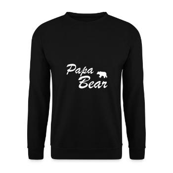 Father's Day Daddy Daddy Daddy Dad Dad Daddy - Unisex Sweatshirt - black - Front - Alina (178cm) & Michal (187cm)