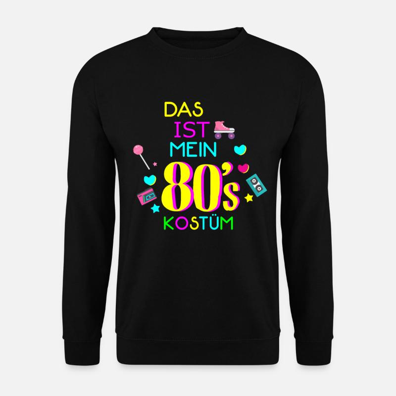 80er - Unisex Pullover - Schwarz