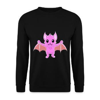 Bat Fantasy Cartoon Kids Gothic Kids - Unisex Sweatshirt - black - Front - Alina (178cm) & Michal (187cm)