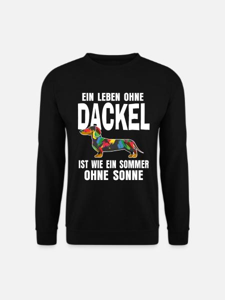 Dackel - Unisex Pullover - Schwarz