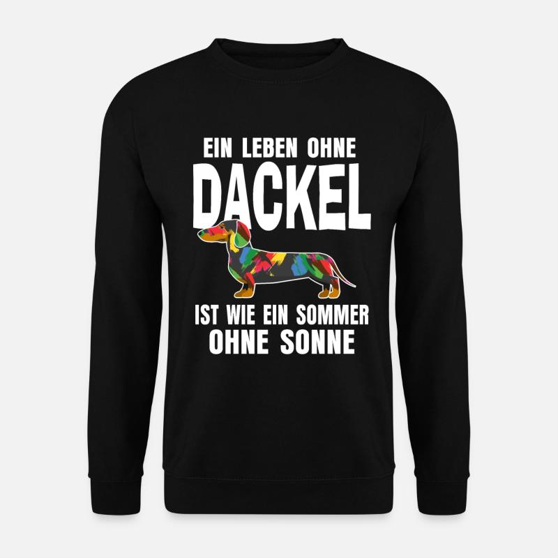 Dackel - Unisex Pullover - Schwarz