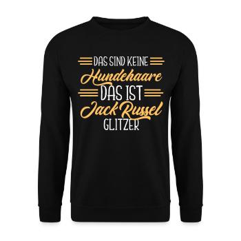 Jack Russel Terrier - Unisex Pullover - Schwarz - Vorne - Alina (178cm) & Michal (187cm)