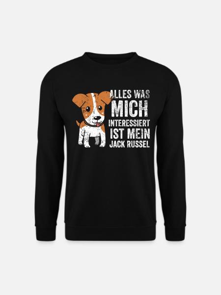 Jack Russel Jagdhund Geschenk - Unisex Pullover - Schwarz