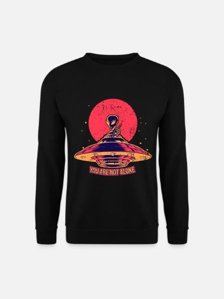 Alien Spruch Lustig Alienfan Vintage Aliens - Unisex Pullover - Schwarz