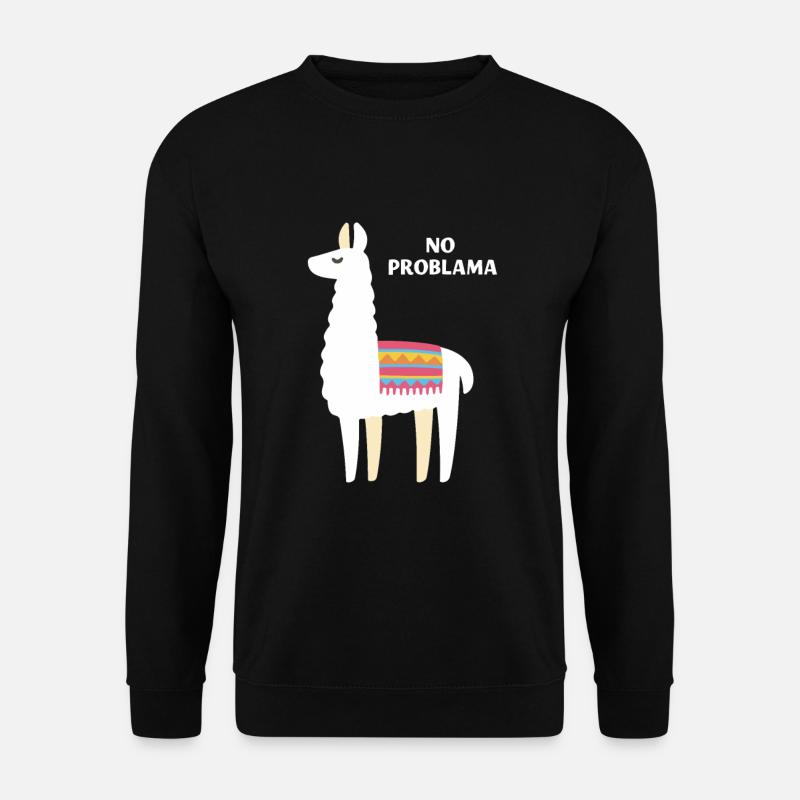 Llama animal - Unisex Sweatshirt - black