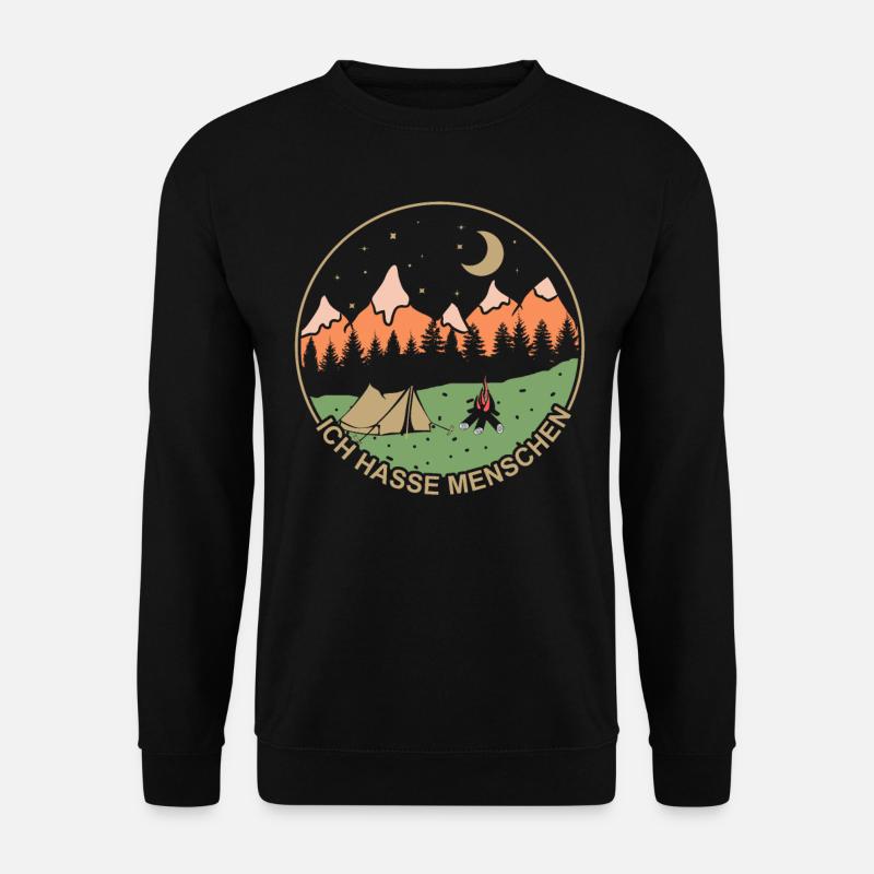Ich hasse Menschen - Unisex Pullover - Schwarz