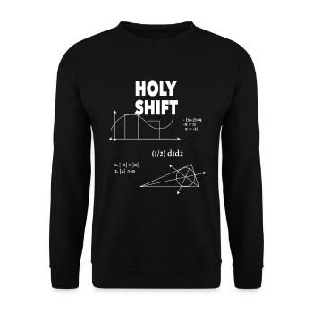 Physik Wissenschaft Naturwissenschaft Geschenk - Unisex Pullover - Schwarz - Vorne - Alina (178cm) & Michal (187cm)