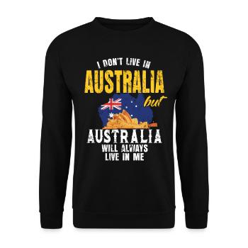 Cadeau vacances drapeau australie - Sweat-shirt Unisexe - noir - Devant - Alina (178cm) & Michal (187cm)