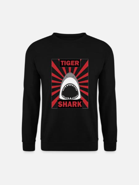 Shark ocean sea seafood gift - Unisex Sweatshirt - black