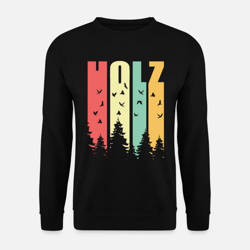 Holzfäller Wald - Unisex Pullover - Schwarz