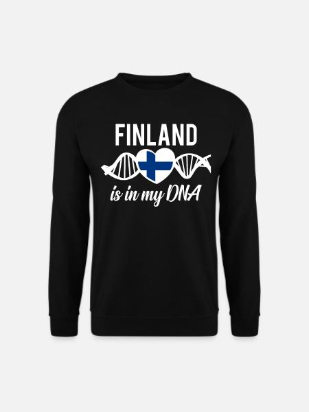 Finnland DNA - Unisex Pullover - Schwarz