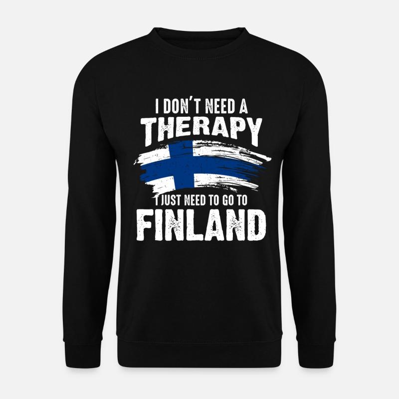 Finnland Ferien - Unisex Pullover - Schwarz