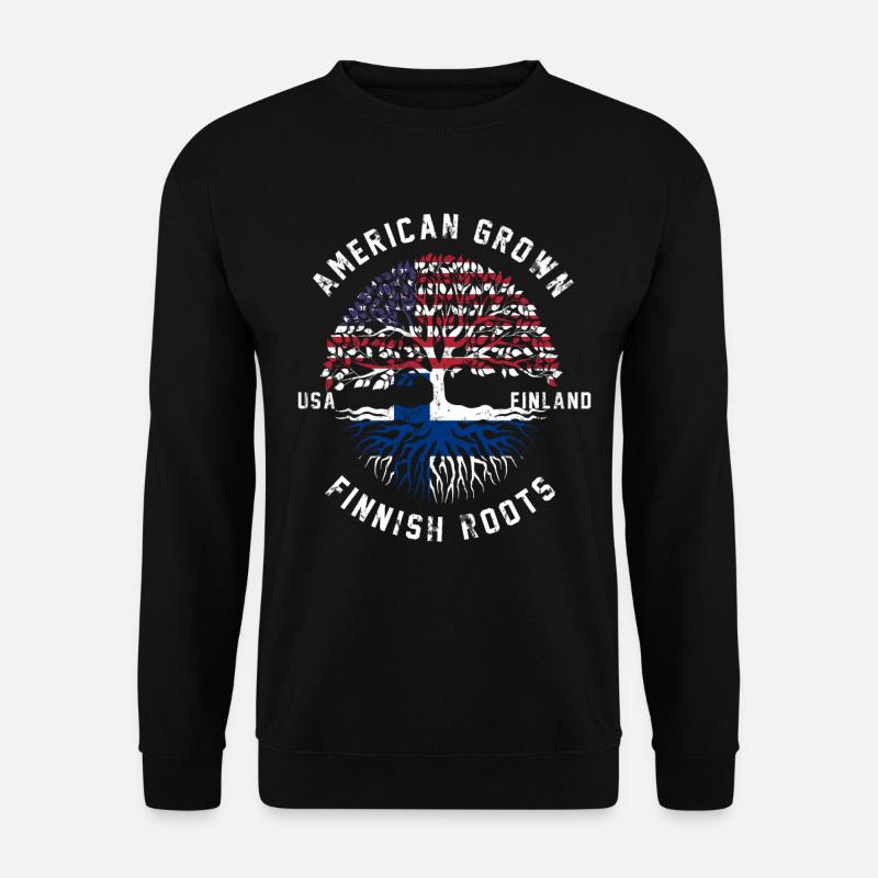 Finland nation flag gift - Unisex Sweatshirt - black