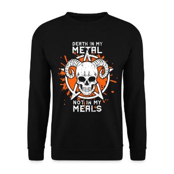 Veganer Death Metal Metalfan Vegan - Sweat-shirt Unisexe - noir - Devant - Alina (178cm) & Michal (187cm)