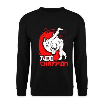 Judo Judoka Judo Fighter Judo Trainer - Unisex Sweatshirt - black - Front - Alina (178cm) & Michal (187cm)