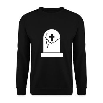 Tombeau cimetière tombe - Sweat-shirt Unisexe - noir - Devant - Alina (178cm) & Michal (187cm)