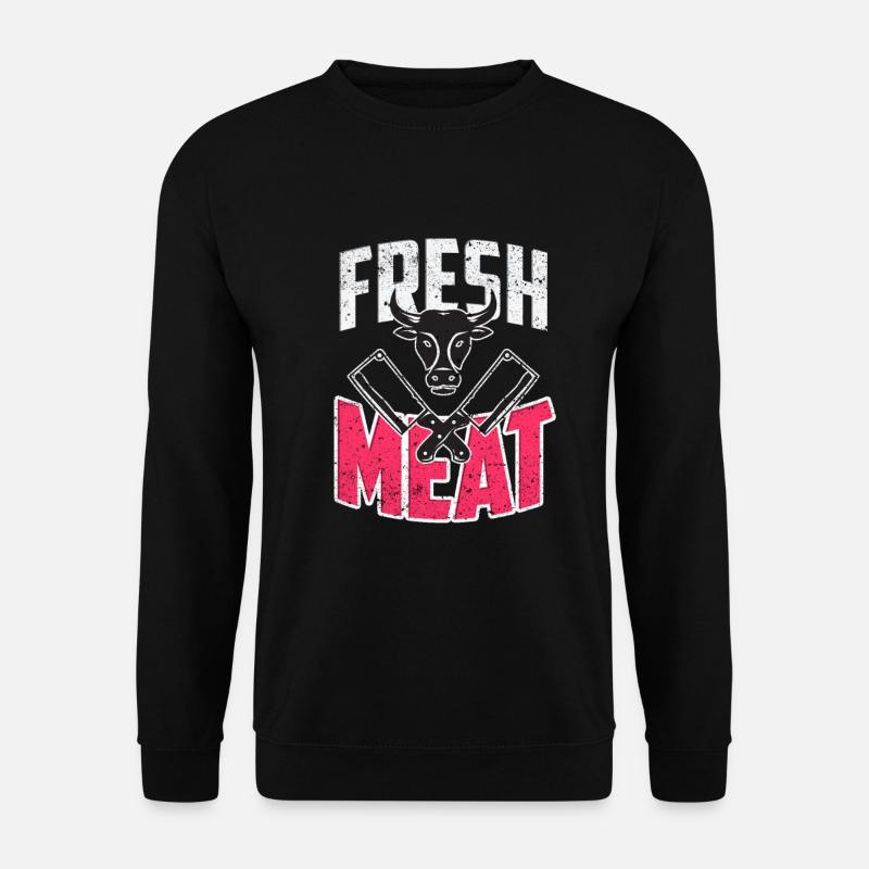 Schlachter Metzger Beruf Geschenk - Unisex Pullover - Schwarz