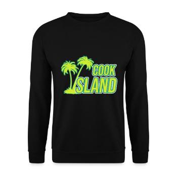 Cook Island island travel gift - Unisex Sweatshirt - black - Front - Alina (178cm) & Michal (187cm)