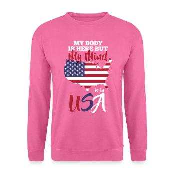 USA Reise - Unisex Pullover - Pink - Vorne
