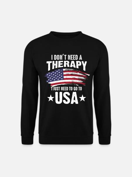 USA America - Unisex Sweatshirt - black