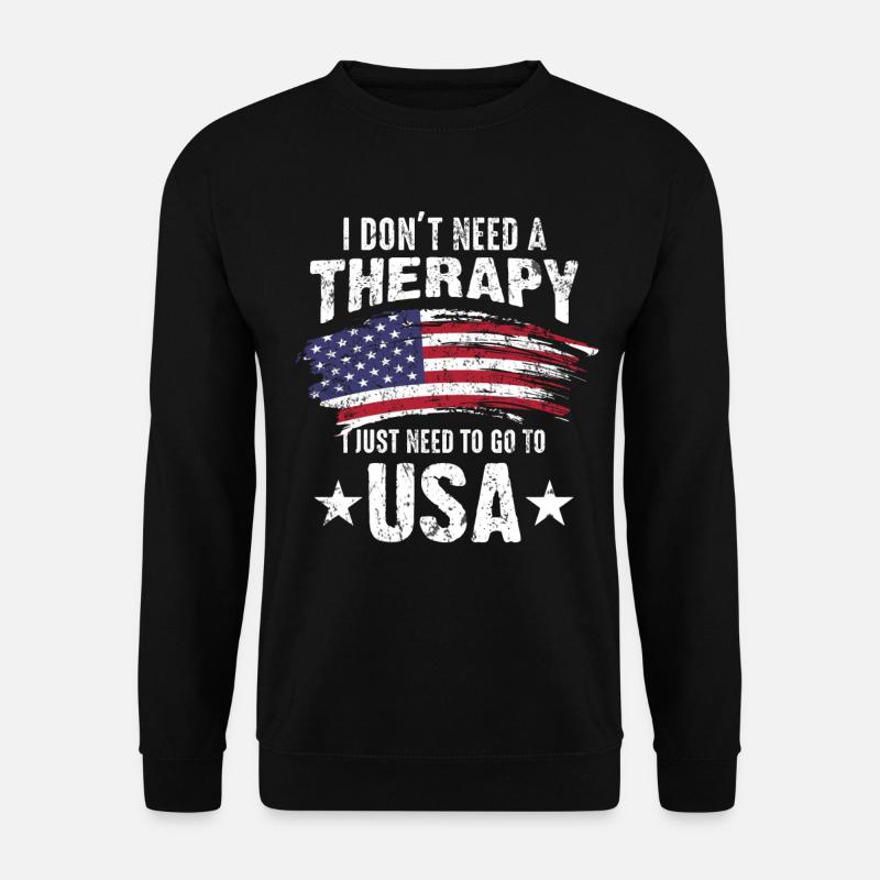 USA nation flag gift - Unisex Sweatshirt - black
