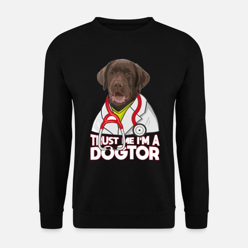 Trust Me I'm A Dogtor Labrador - Unisex Pullover - Schwarz