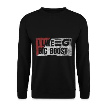 I Like Big Boost - Sweat-shirt Unisexe - noir - Devant - Alina (178cm) & Michal (187cm)