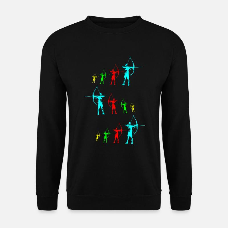 Bogenschütze Bogenschießen Bogenjagd Geschenk - Unisex Pullover - Schwarz