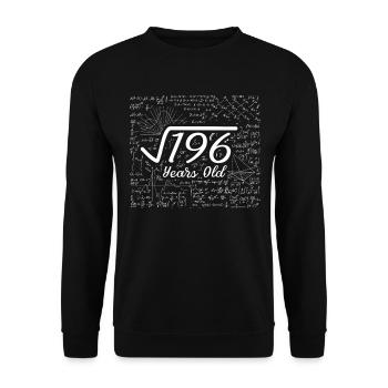 14 year old square root 196 birthday gift - Unisex Sweatshirt - black - Front - Alina (178cm) & Michal (187cm)