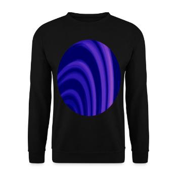 Fractal rings oval - Unisex Sweatshirt - black - Front - Alina (178cm) & Michal (187cm)