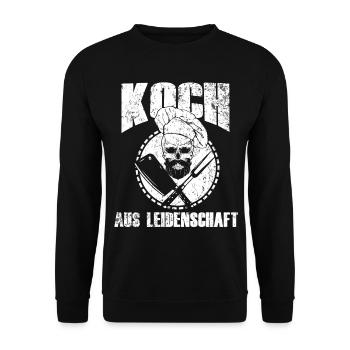 Koch Kochen - Unisex Pullover - Schwarz - Vorne - Alina (178cm) & Michal (187cm)
