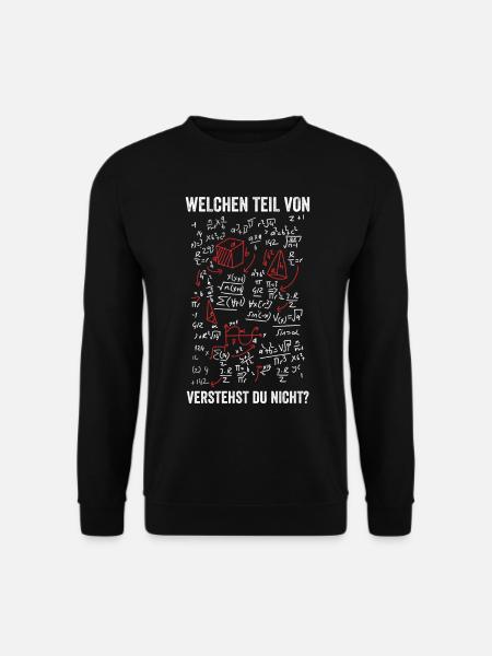 Mathematik Chemie Physik Lehrer Schule Geschenk - Unisex Pullover - Schwarz