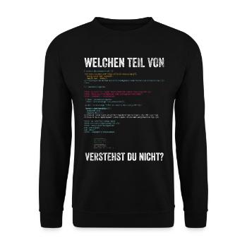 Programmierer - Unisex Pullover - Schwarz - Vorne - Alina (178cm) & Michal (187cm)