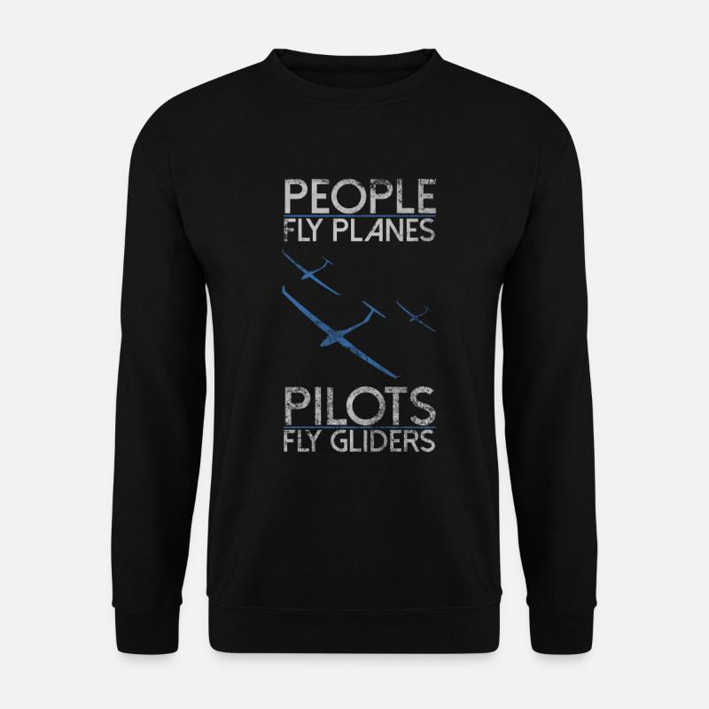 Gliding pilot - Unisex Sweatshirt - black